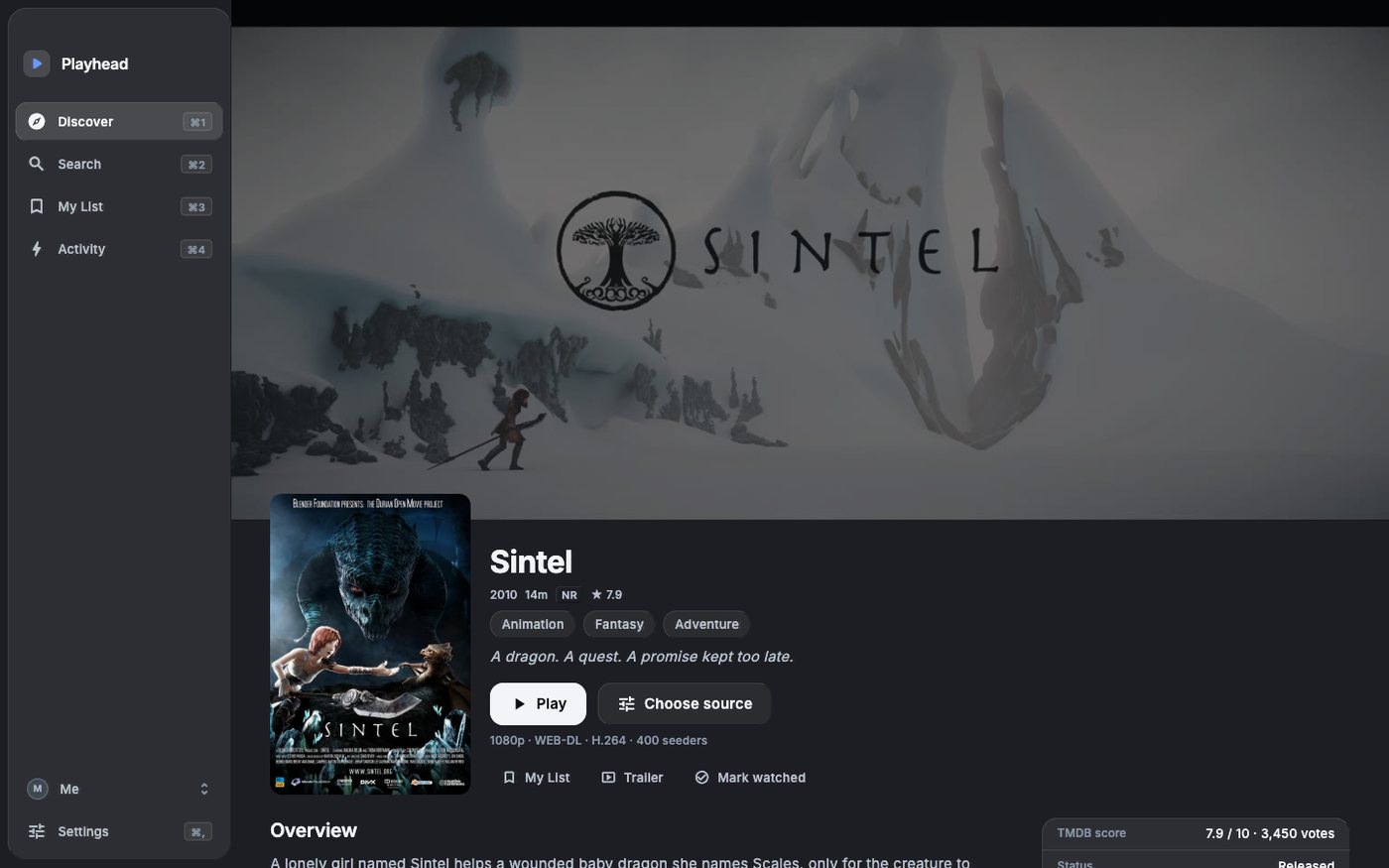 Detail page with ranked sources